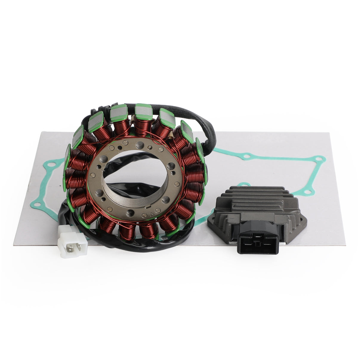 2001 Honda VT750C2 Shadow A.C.E. Magneto Stator+Voltage Rectifier+Gasket 31120-MBK-014 31120-MBK-305 Generic