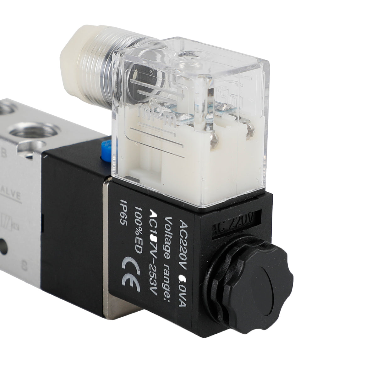 4V210-08 5 Way 2 Position Ac 220V Pneumatic Electric Solenoid Air Valve