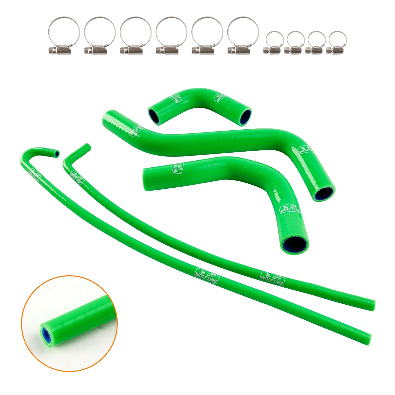 2017-2026 Kawasaki Z900 Silicone Radiator coolant Hose kit
