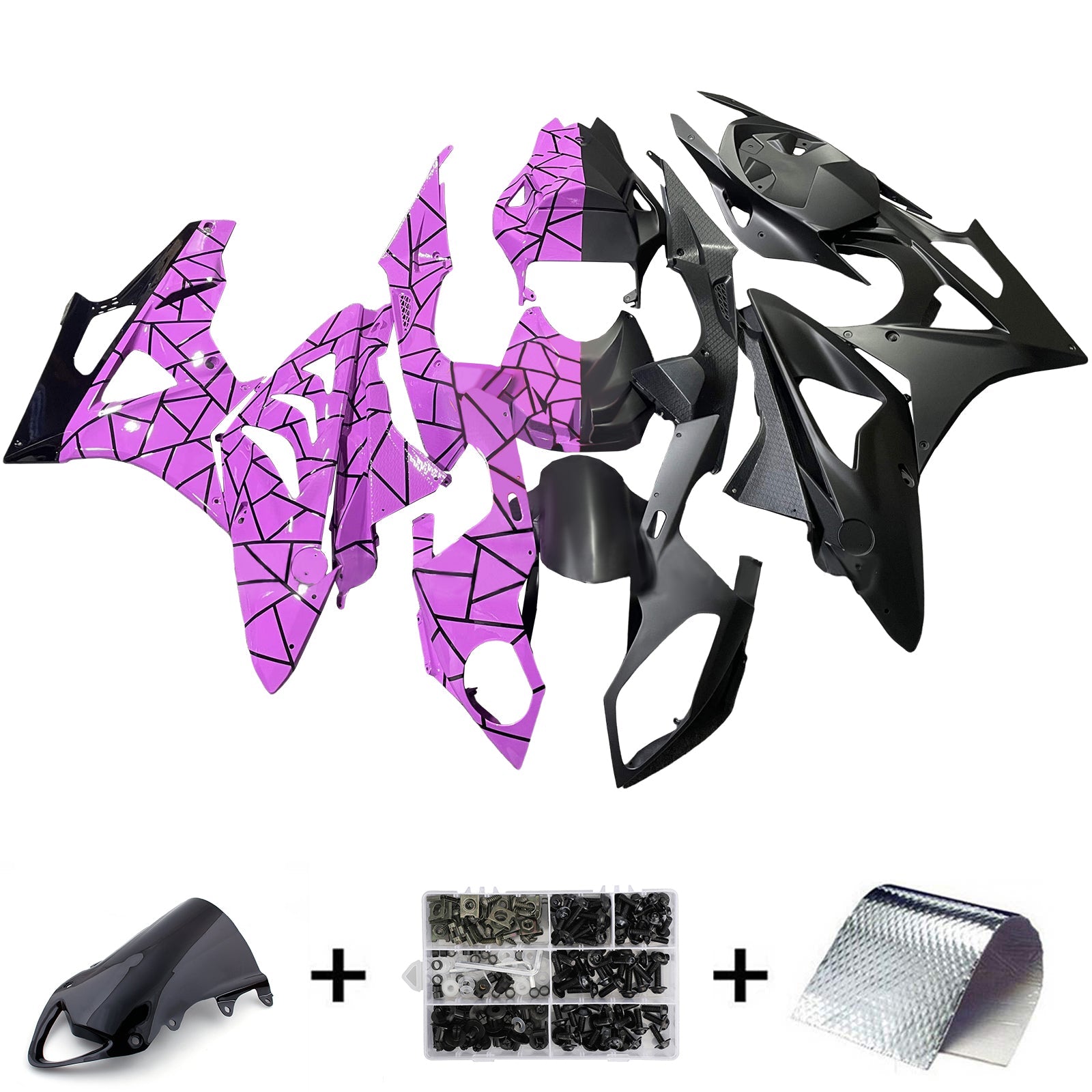 2009-2014 BMW S1000RR Injection Fairing Kit Bodywork Plastic ABS