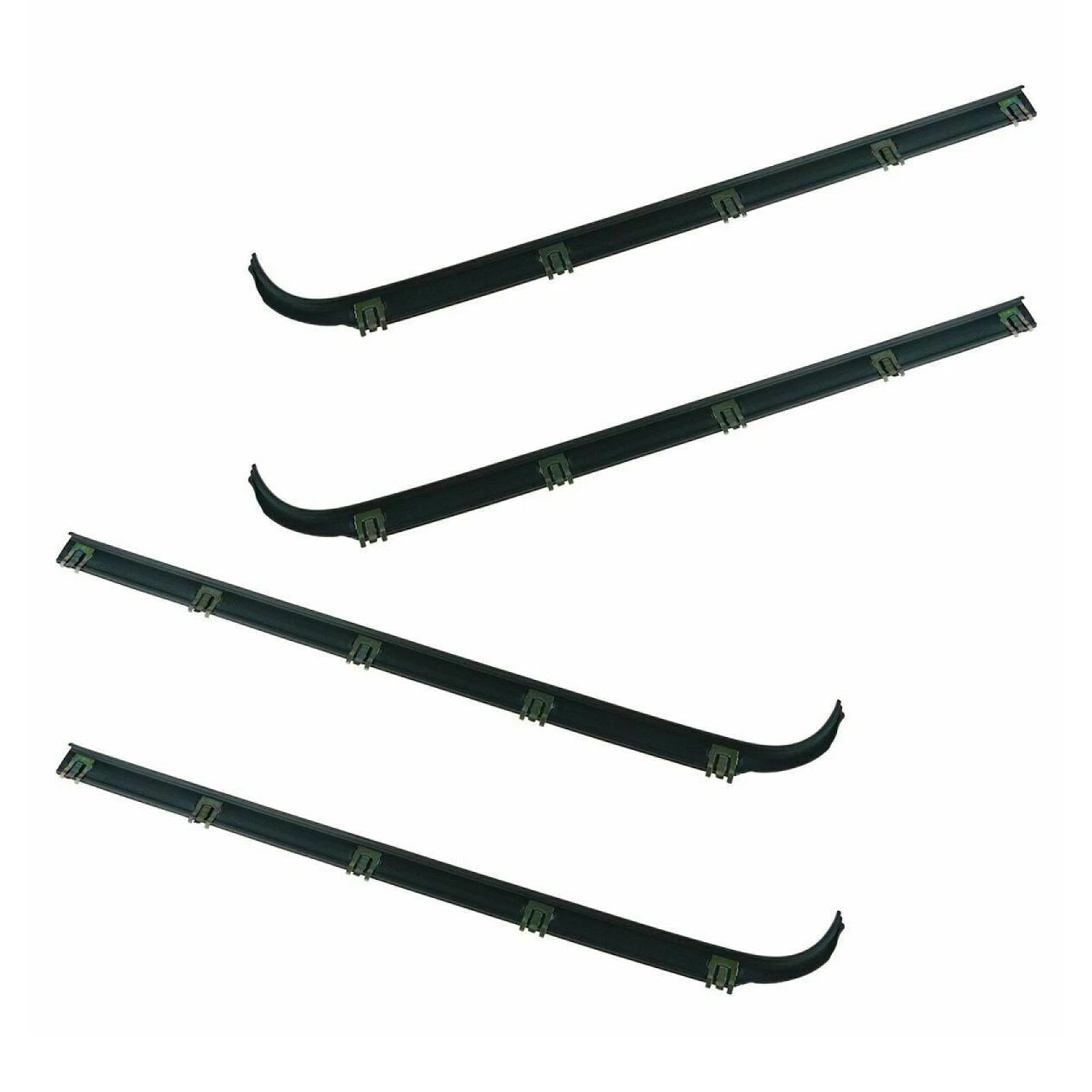 1987-1997 Ford F350 Truck Front Door Weatherstrip Seal Kit 8PCS Door Window Sweep Weatherstrip Seal Kit