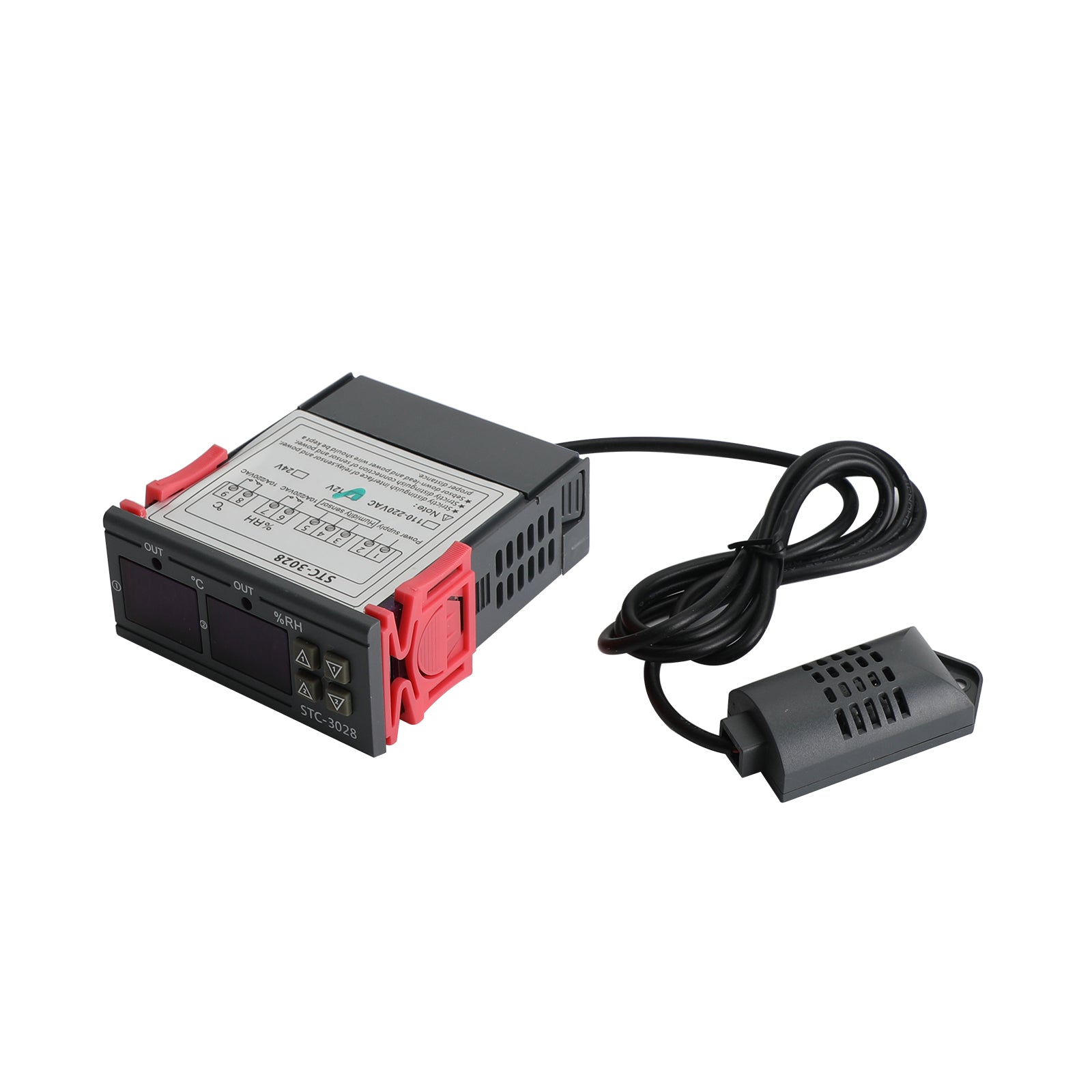 STC-3028 Dual Display Digital Temperature Humidity Controller Thermostat+Probe, DC12V