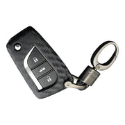 Leather Silicone Car Key Case Cover With Buckle For Toyota