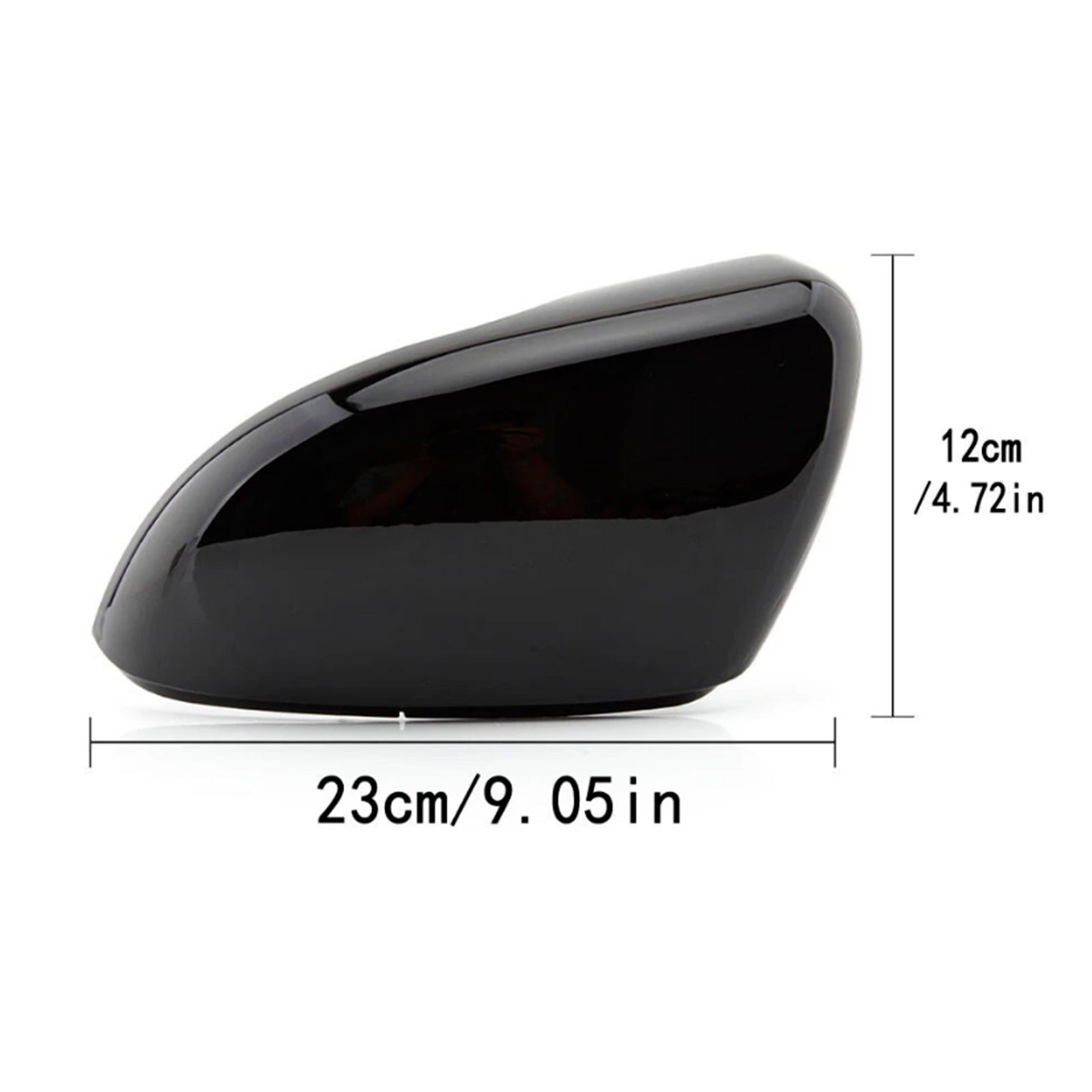 2009-2013 VOLKSWAGEN GOLF MK6 HATCHBACK 2pcs Gloss Black Door Wing Mirror Cover Caps Casing 5K0857538 5K0857537