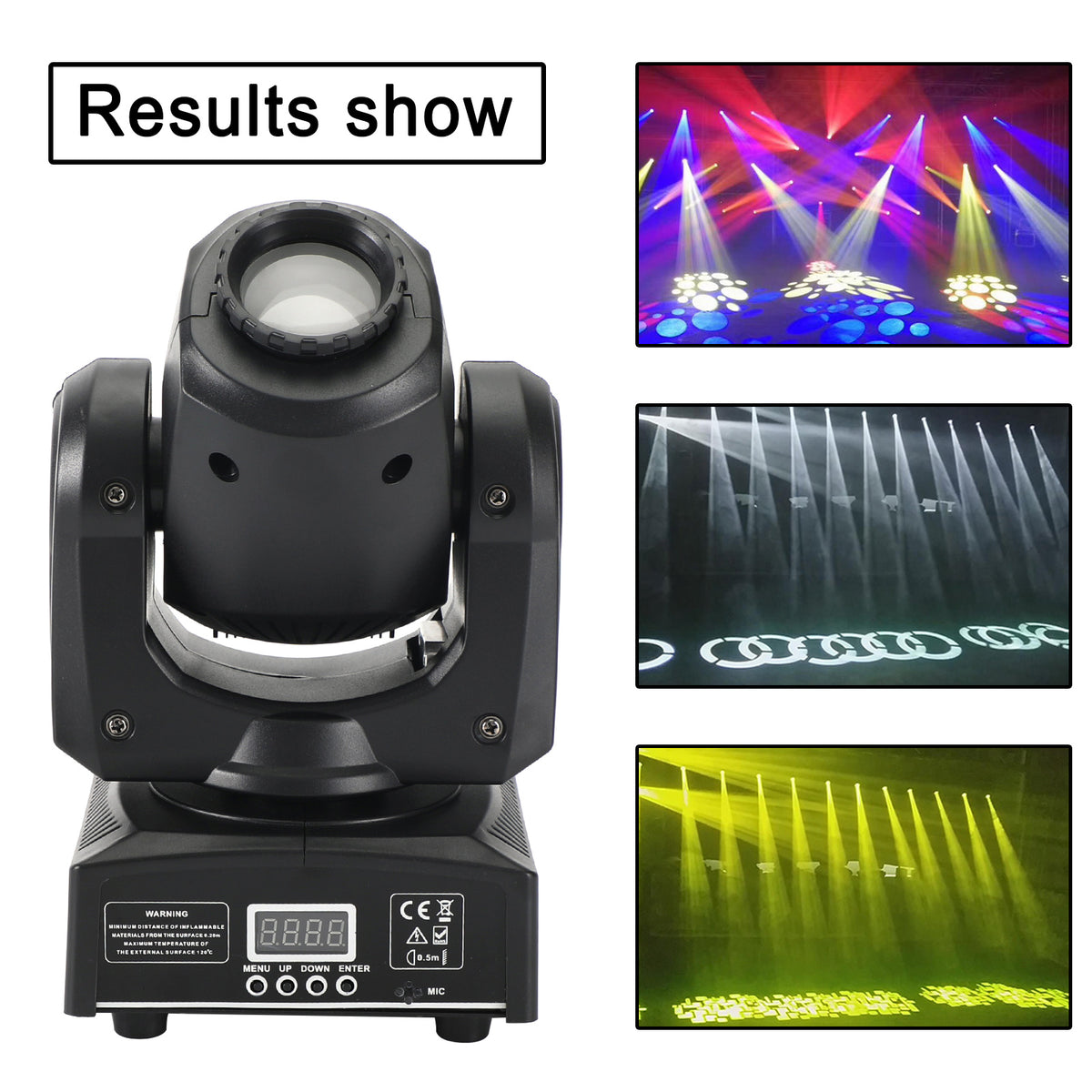 Moving Head 8Gobo Stage Lighting RGBW LED DJ DMX Beam Bar Disco Party Light
