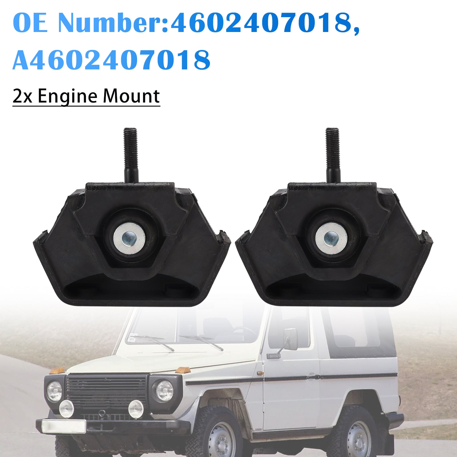 2x Engine Mount 4602407018 For Benz G-Class W460 W461 W463 M102.981 OM602.942