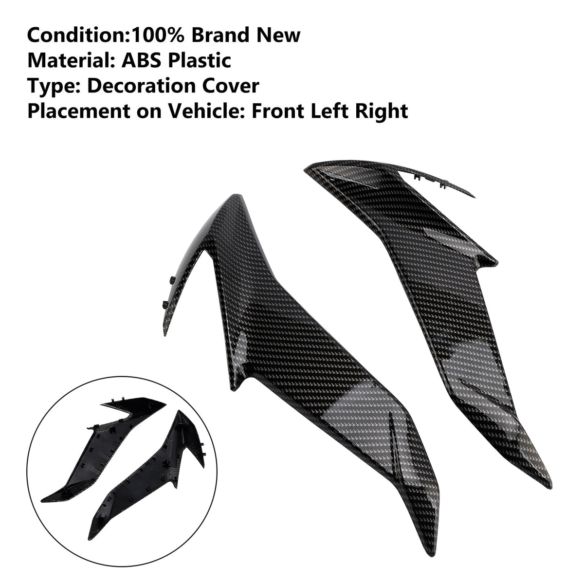 Side Frame Fairing Cowl Radiator Cover For Suzuki GSXS GSX-S750 2017-2021