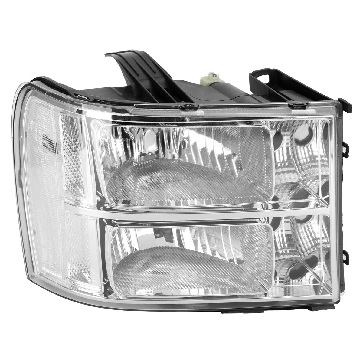 2007-2013 GMC Sierra 1500 Chrome Clear Headlights Assembly GM2502283 22853029 Generic