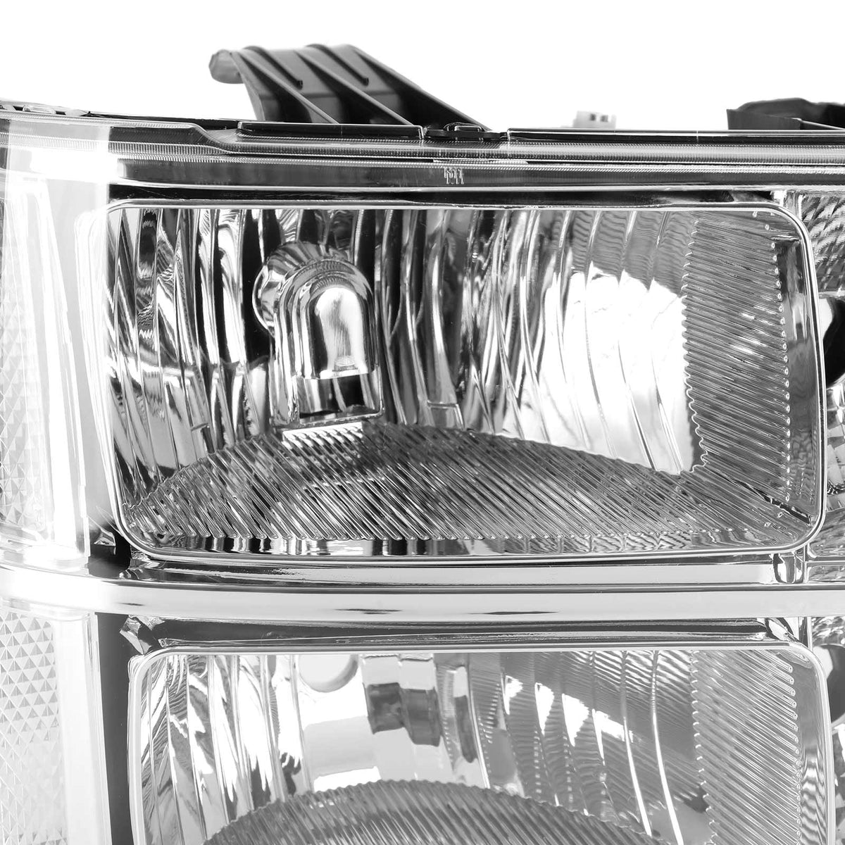 2007-2013 GMC Sierra 1500 Chrome Clear Headlights Assembly GM2502283 22853029 Generic