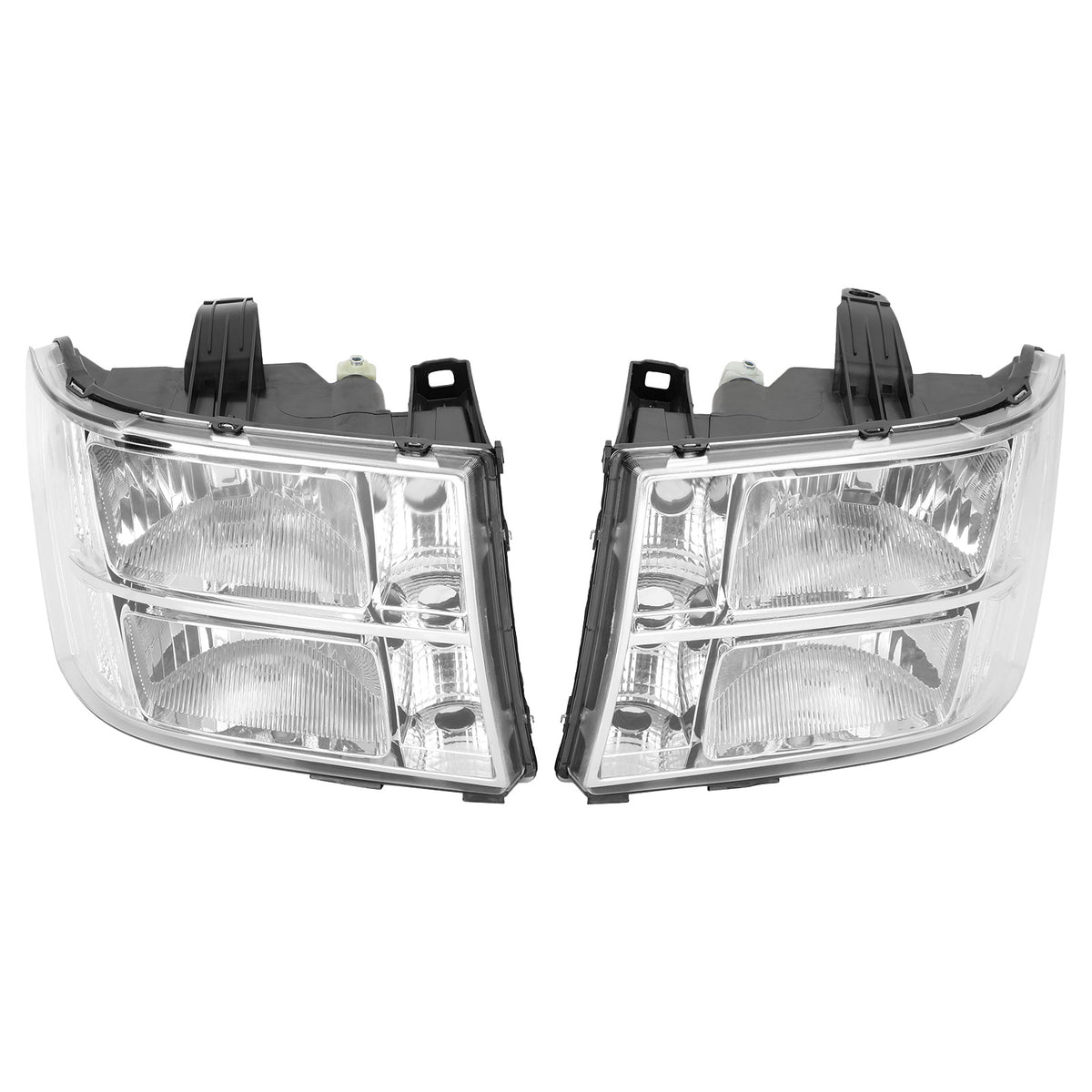 2007-2013 GMC Sierra 1500 Chrome Clear Headlights Assembly GM2502283 22853029 Generic