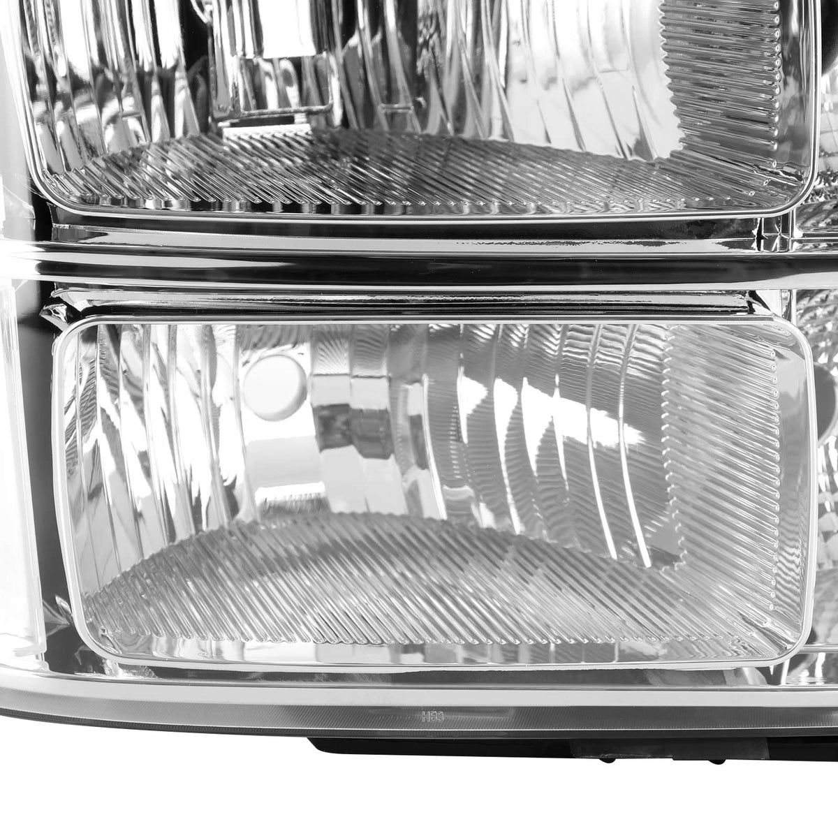 2007-2013 GMC Sierra 1500 Chrome Clear Headlights Assembly GM2502283 22853029 Generic