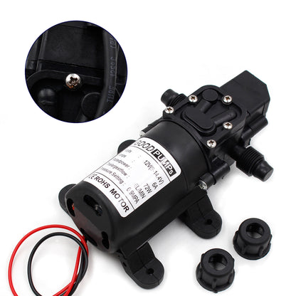 130Psi Dc12V 72W High Pressure Diaphragm Water Self Priming Pump Auto Switch, Screw Thread