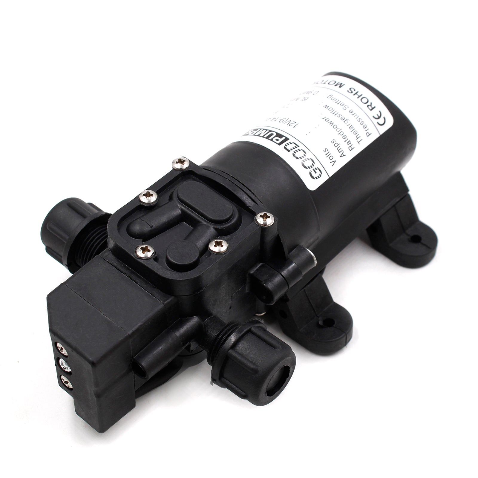 130Psi Dc12V 72W High Pressure Diaphragm Water Self Priming Pump Auto Switch, Screw Thread