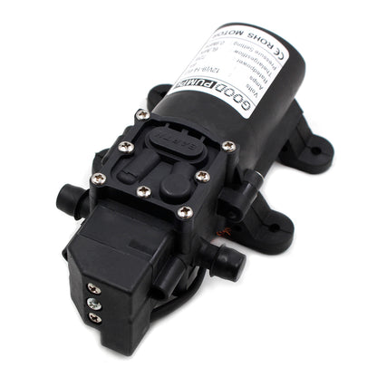 130Psi Dc12V 72W High Pressure Diaphragm Water Self Priming Pump Auto Switch, Straight