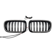 2011-2014 Fit BMW X3 F25 Dual Line Black Front Bumper Kidney Grill Grille