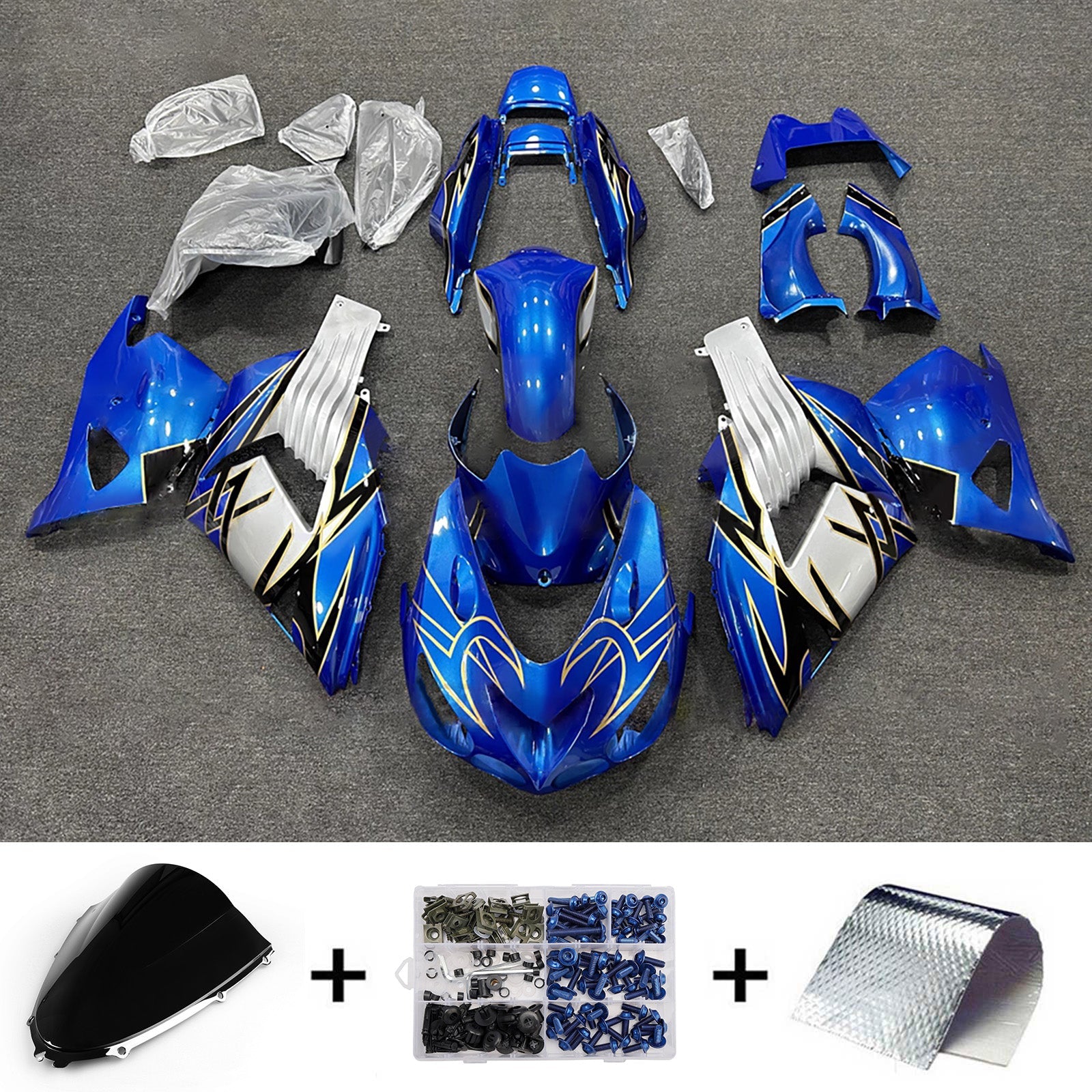 Injection Fairing Kit Bodywork fit For Kawasaki ZX14R ZZR1400 2012-2026