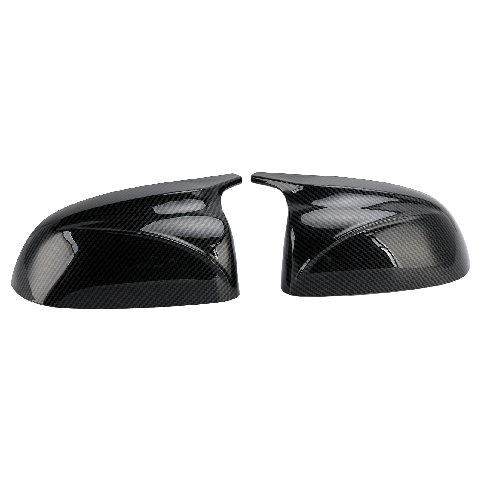 2018-2022 BMW x3/x4/ix3 2Pcs Gloss Carbon Fiber Pattern Door Wing Mirror Cover