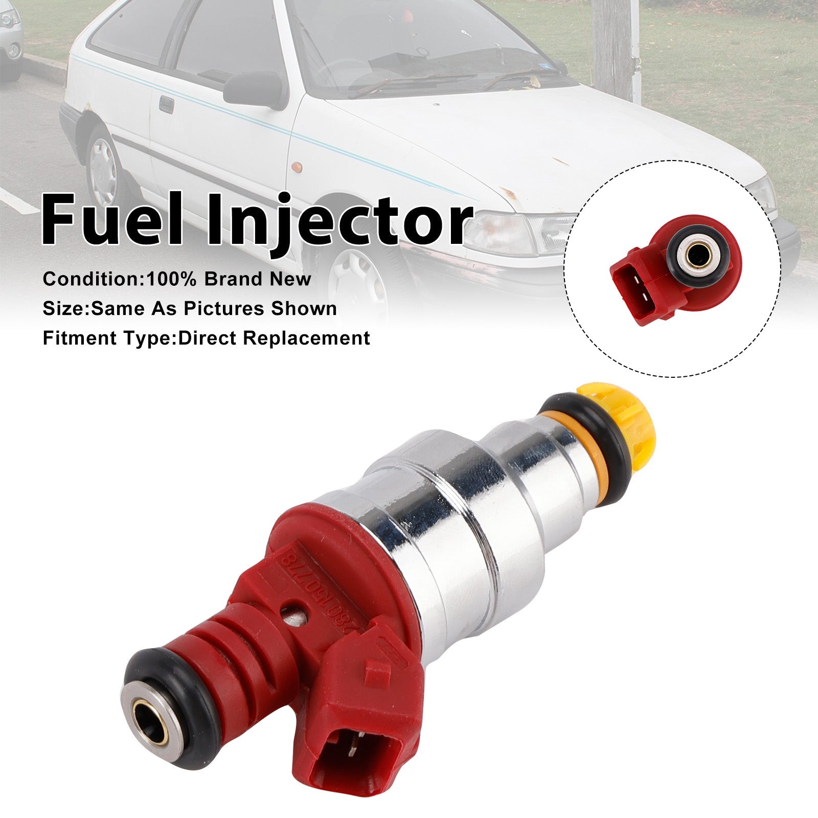 1Pcs Fuel Injector For Hyundai Excel 1990-1994 Scoupe 1991-1992 0280150788
