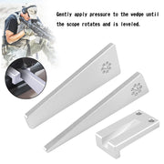 Telescope Vertical Corrector Tool Set Optic Leveler Combo Mount for Rifle Scope