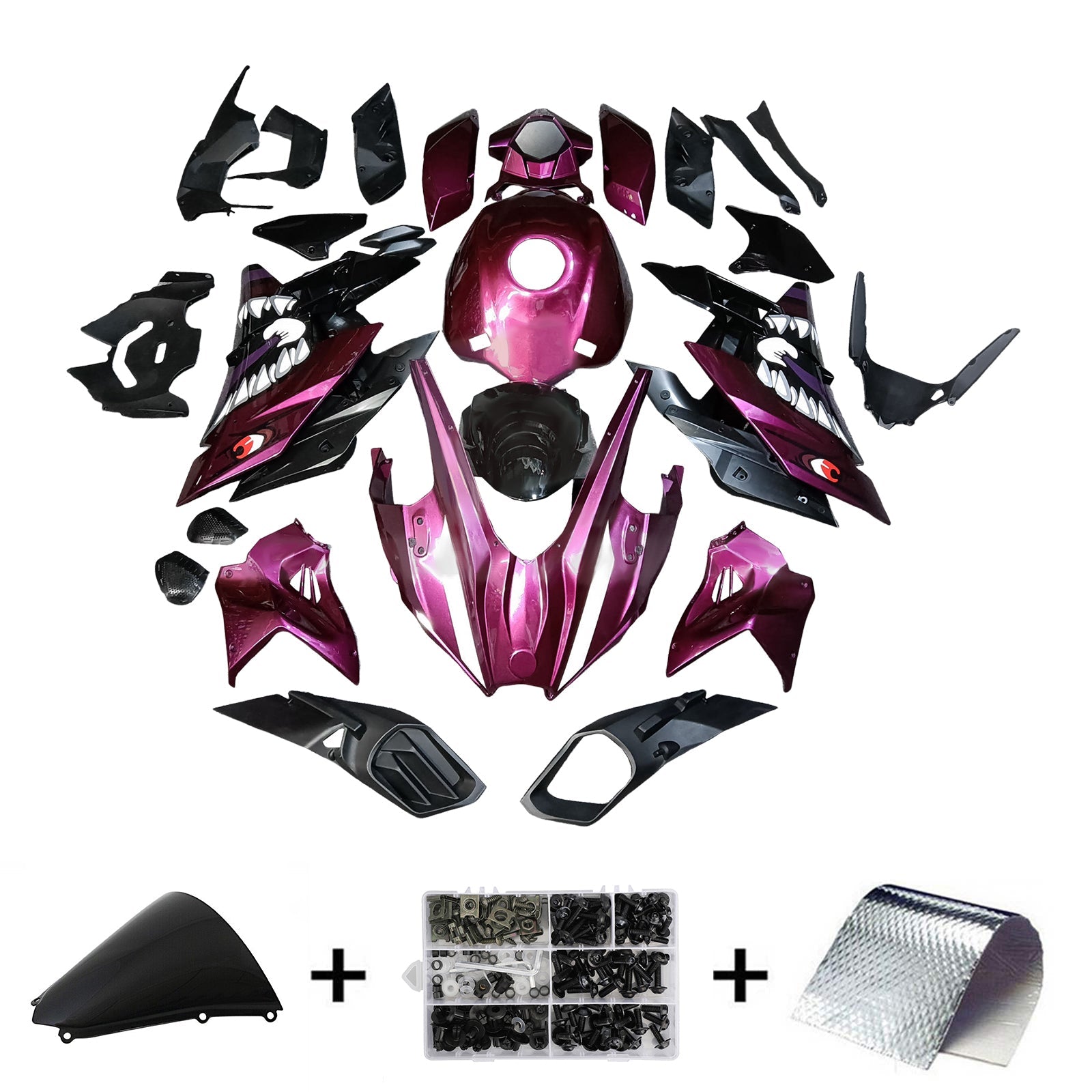 Injection Fairing Kit Bodywork ABS fit For Kawasaki Ninja H2 2015-2025
