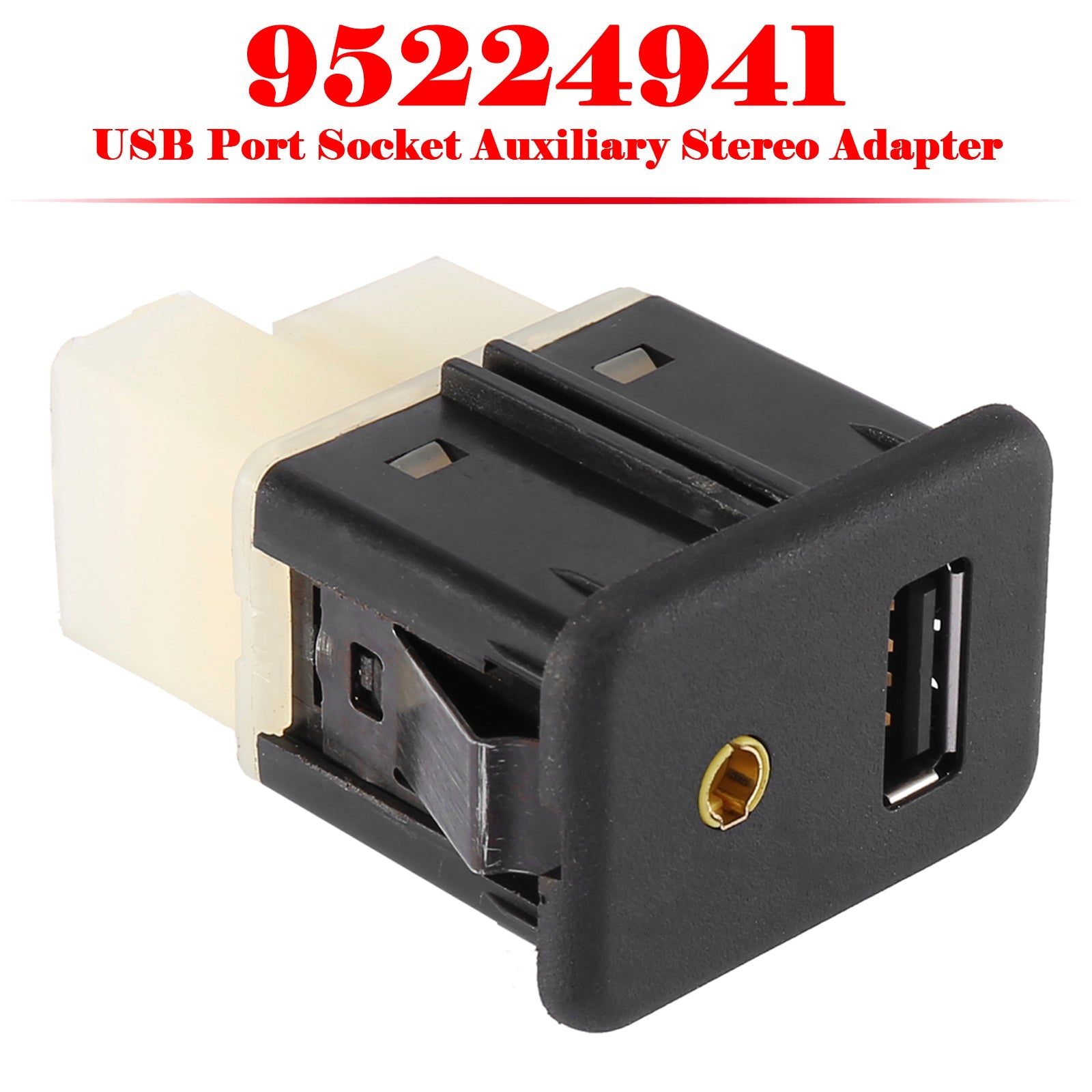 USB Port Socket Auxiliary Stereo Adapter for Chevrolet Spark 95224941