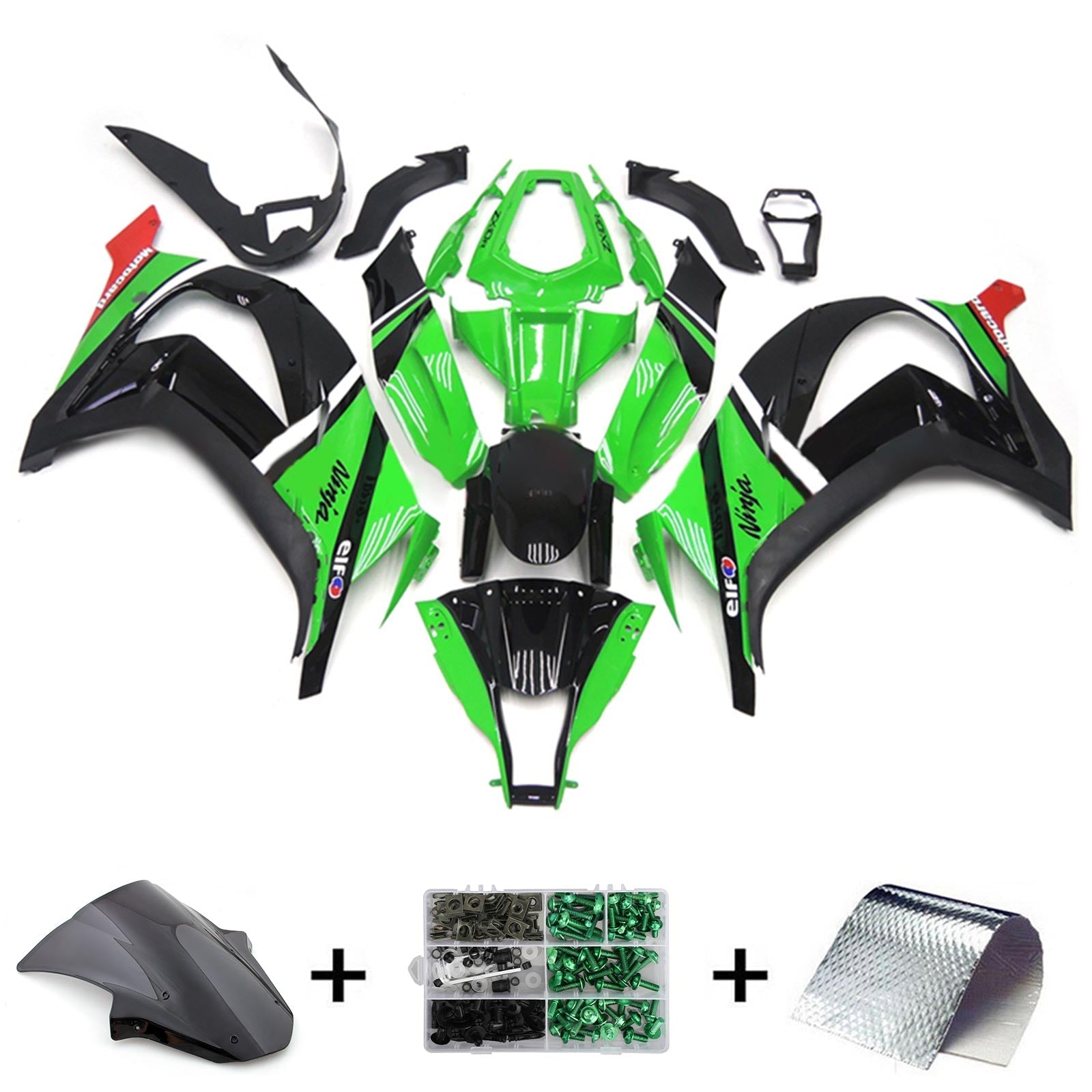 2011-2015 Kawasaki ZX10R Fairing Kit Bodywork Plastic ABS