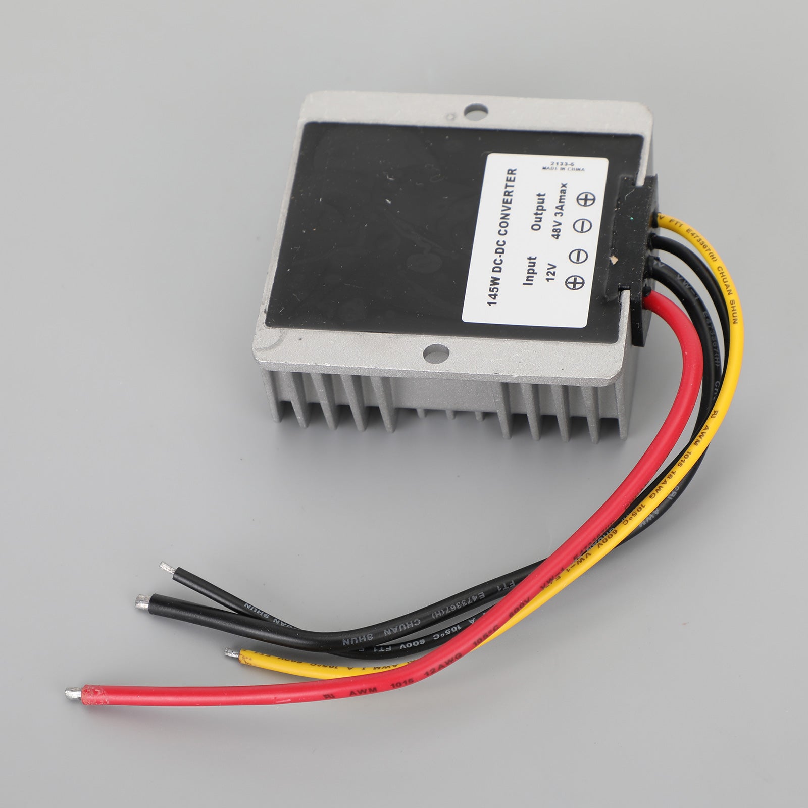 DC-DC 12V-48V 3A 145W Step Up Car Power Supply Converter Regulator Waterproof