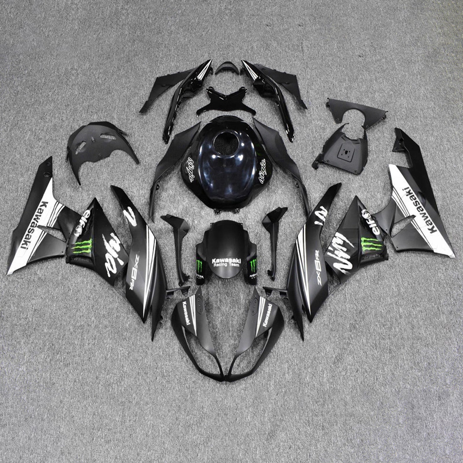 Injection Fairing Kit Bodywork Plastic ABS fit For Kawasaki ZX6R 636 2009-2012