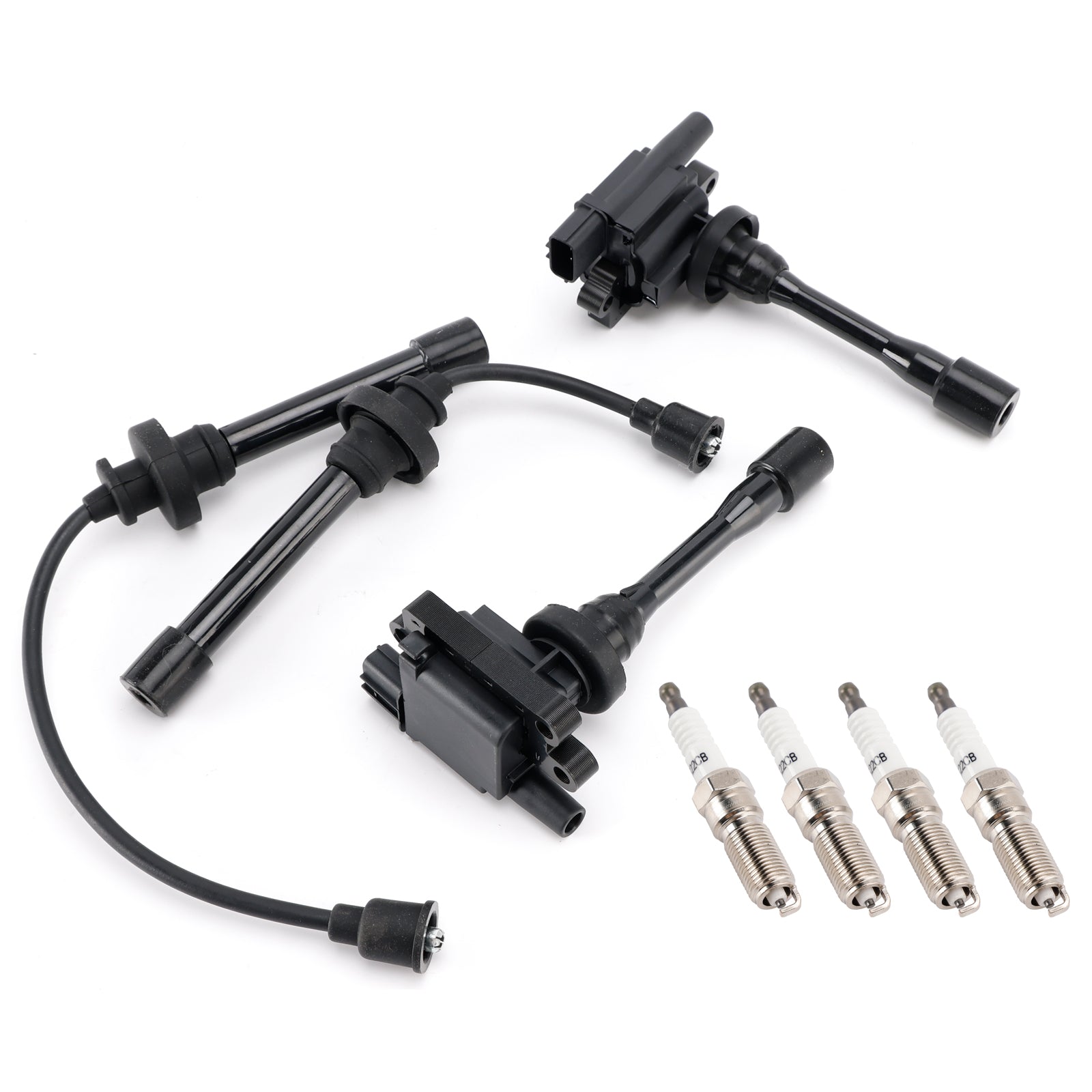 2x Ignition Coil+2x Wires+4x Plugs UF295 For Mitsubishi Lancer 2.0L l4 2002-2006