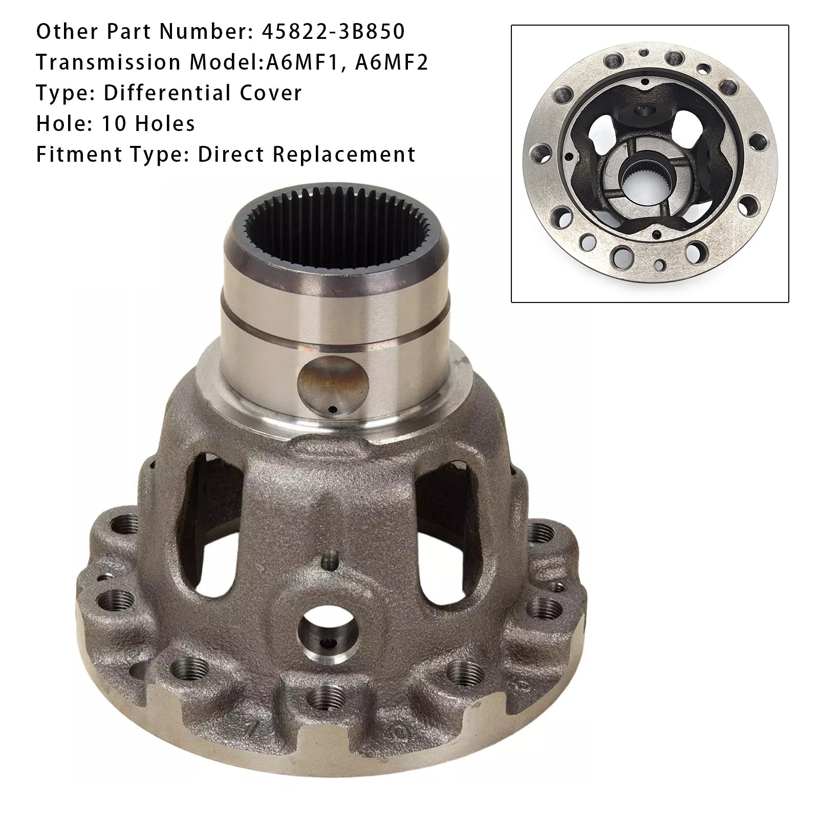 2011-2016 Fits for Hyundai Tucson Transmision Differential Case Cup 45822-3B850