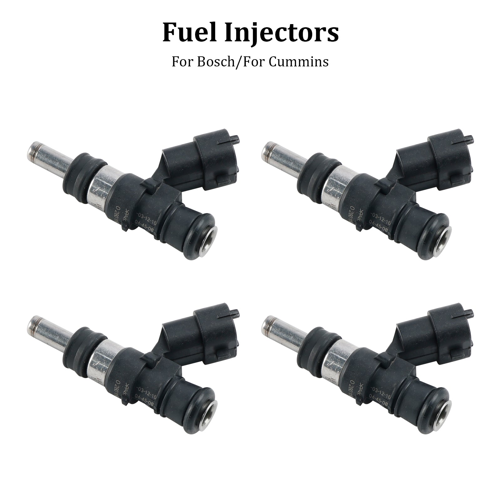 Bosch Cummins 4PCS 0444043016 ISX2888173 Fuel Injector 0280158714 0280158701