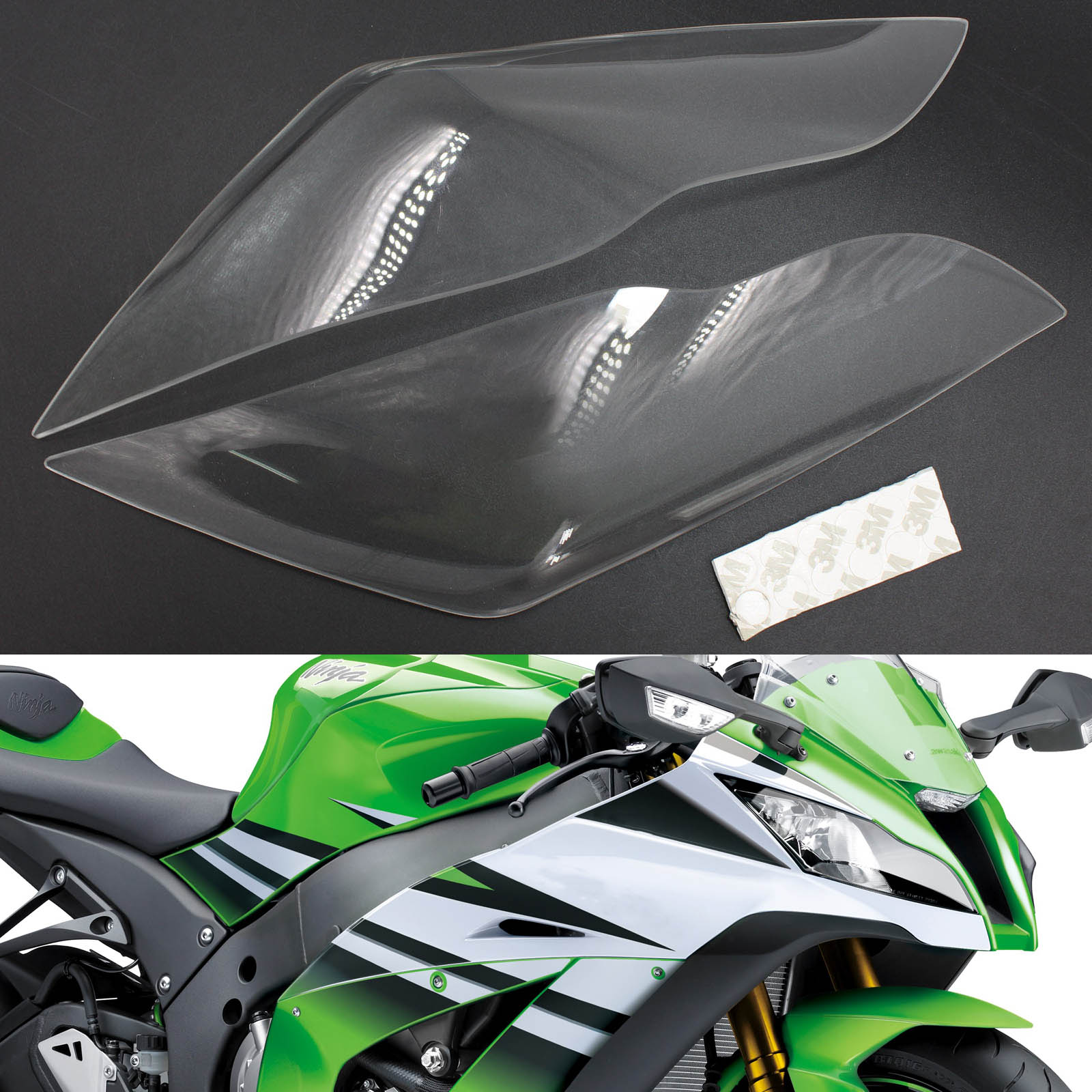 2011-2015 Kawasaki Zx-10R Zx 10R Front Headlight Lens Protection Generic