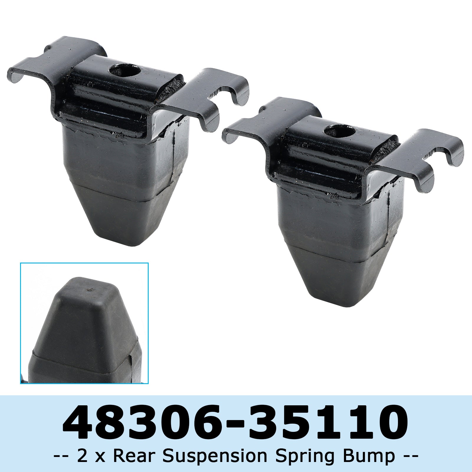 08/2001-07/2005 Toyota Hilux Pickup MK5 KDN165 2.5TD 48306-35110 2 x Rear Suspension Spring Bump Stop R/H L/H For Toyota Hilux MK5
