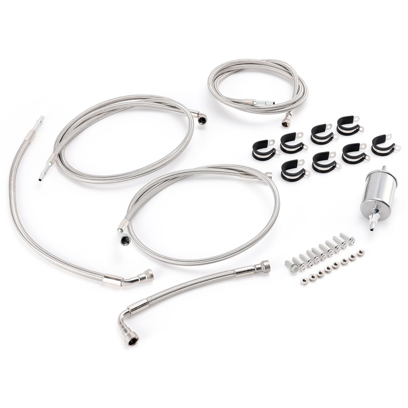 2002-2004 For Tahoe Suburban 1500 Stainless Steel Braided Fuel Line Kit 819823