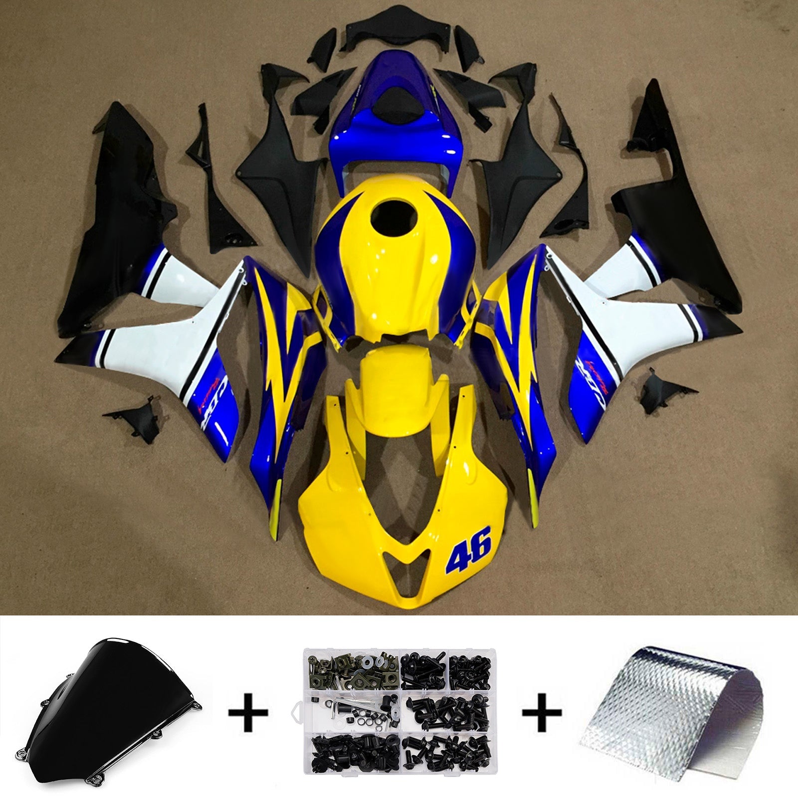 Injection Fairing Kit Bodywork Plastic ABS For Honda CBR600RR 2007-2008 F5