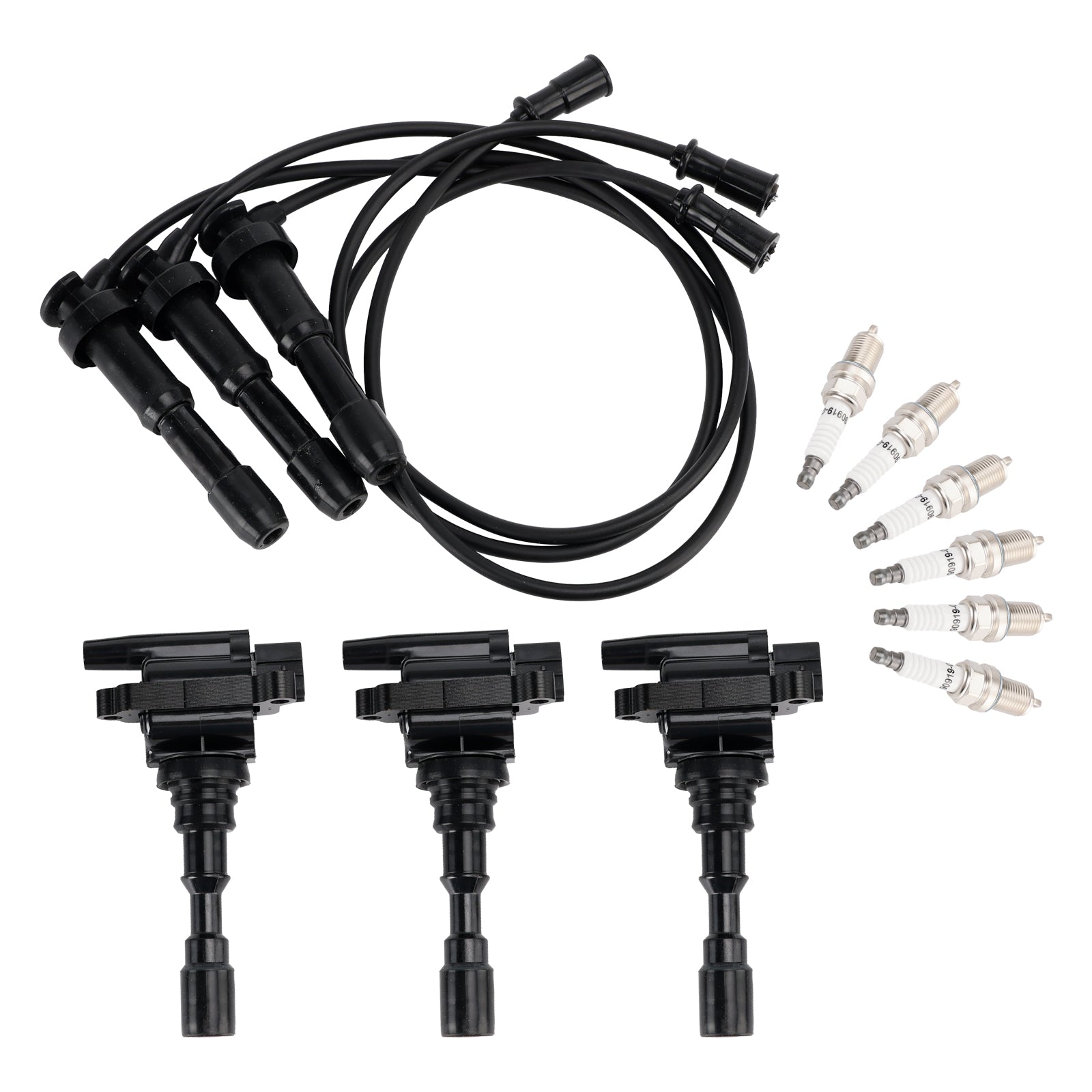 2003-2006 Kia Sorento 3.5L V6 3x Ignition Coil & 6x Spark Plug & 3x Wireset UF431