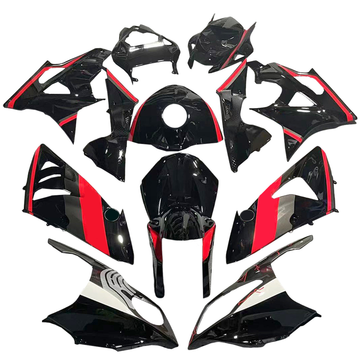 Injection Fairing Kit Bodywork Plastic ABS fit For BMW S1000RR 2009-2014