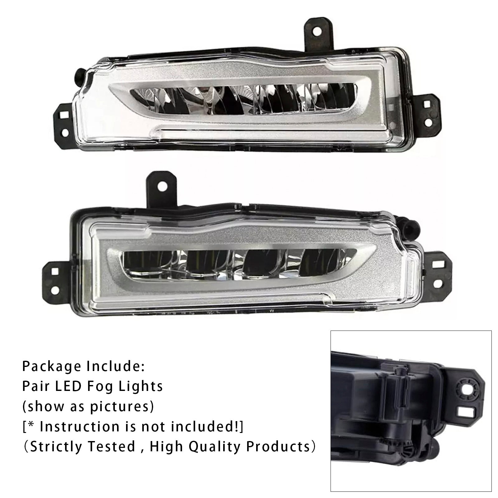 2018-2022 BMW X5 G05 Pair LED Front Bumper Fog Lights 63177406365
