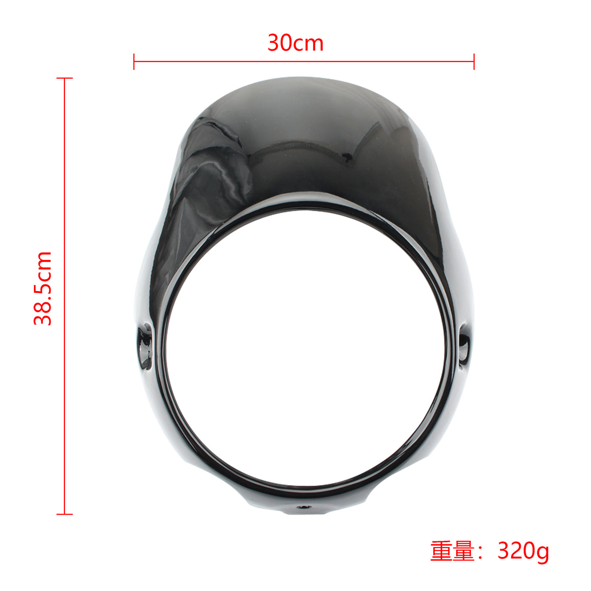 Headlight Fairing Windshield Cover For CB150 Bonneville T100 Monster Gloss Black