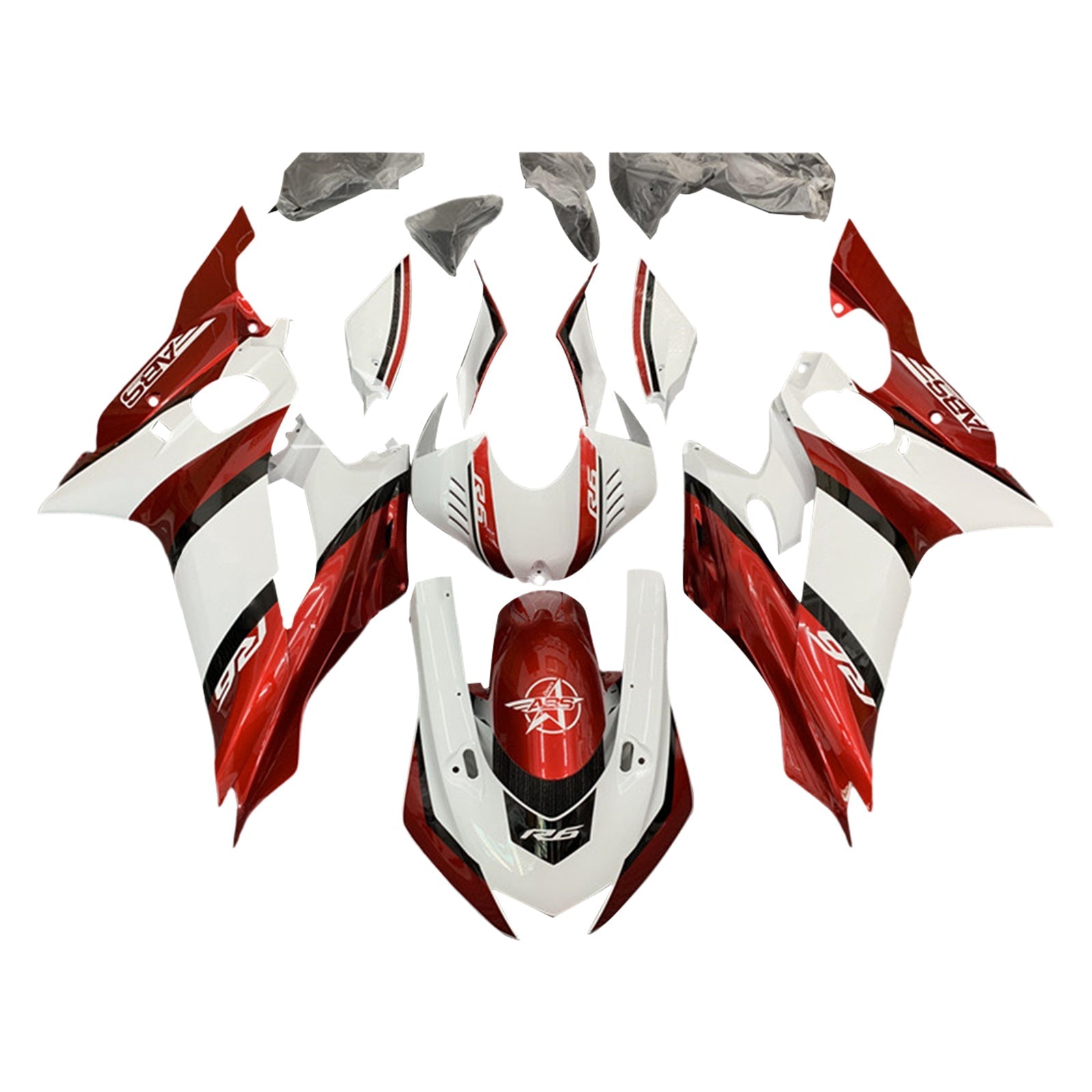 2017-2022 Yamaha YZF-R6 Fairing Kit Bodywork Plastic ABS