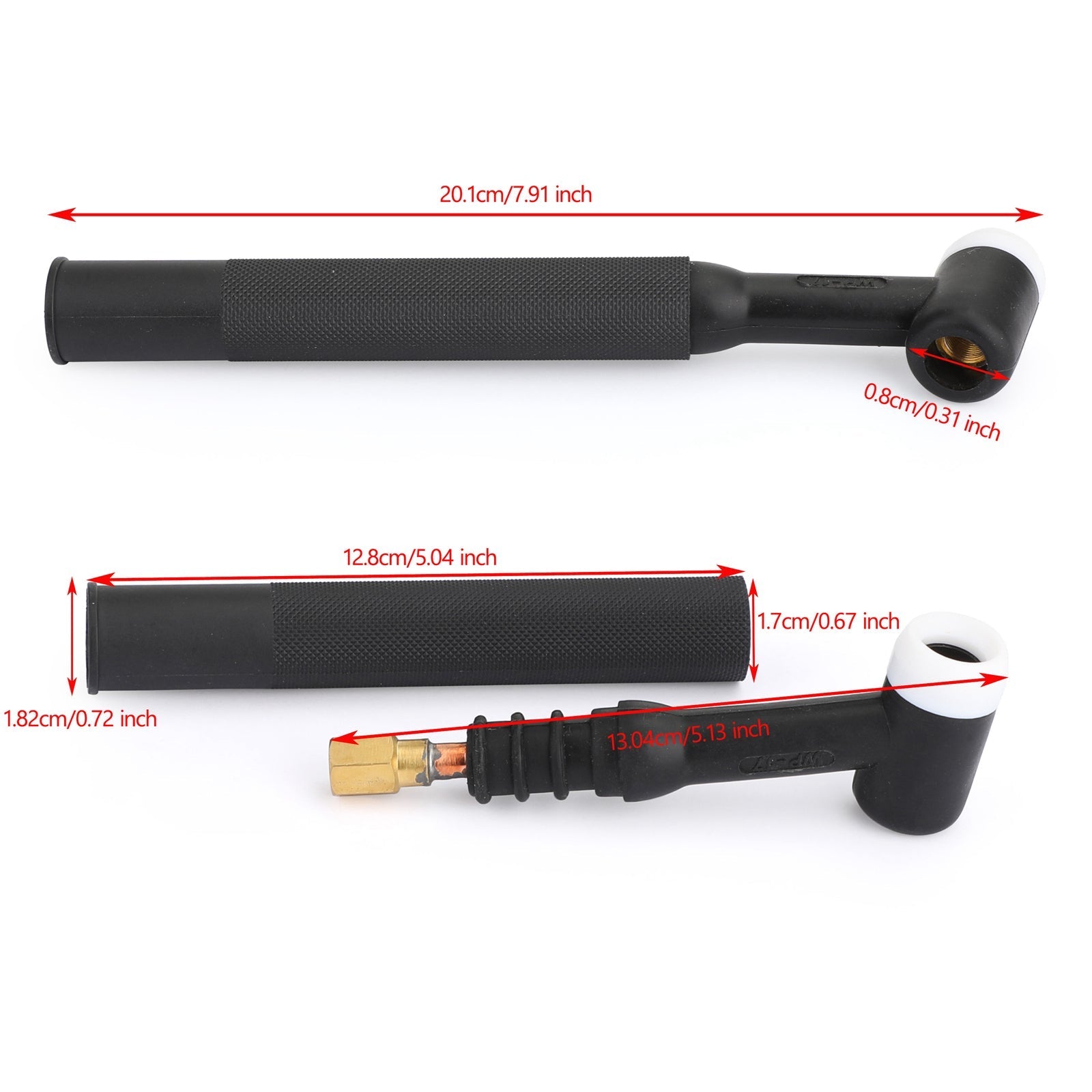 WP-17F TIG Welding Torch Head body Flexible 150Amp Air-Cooled With Handle