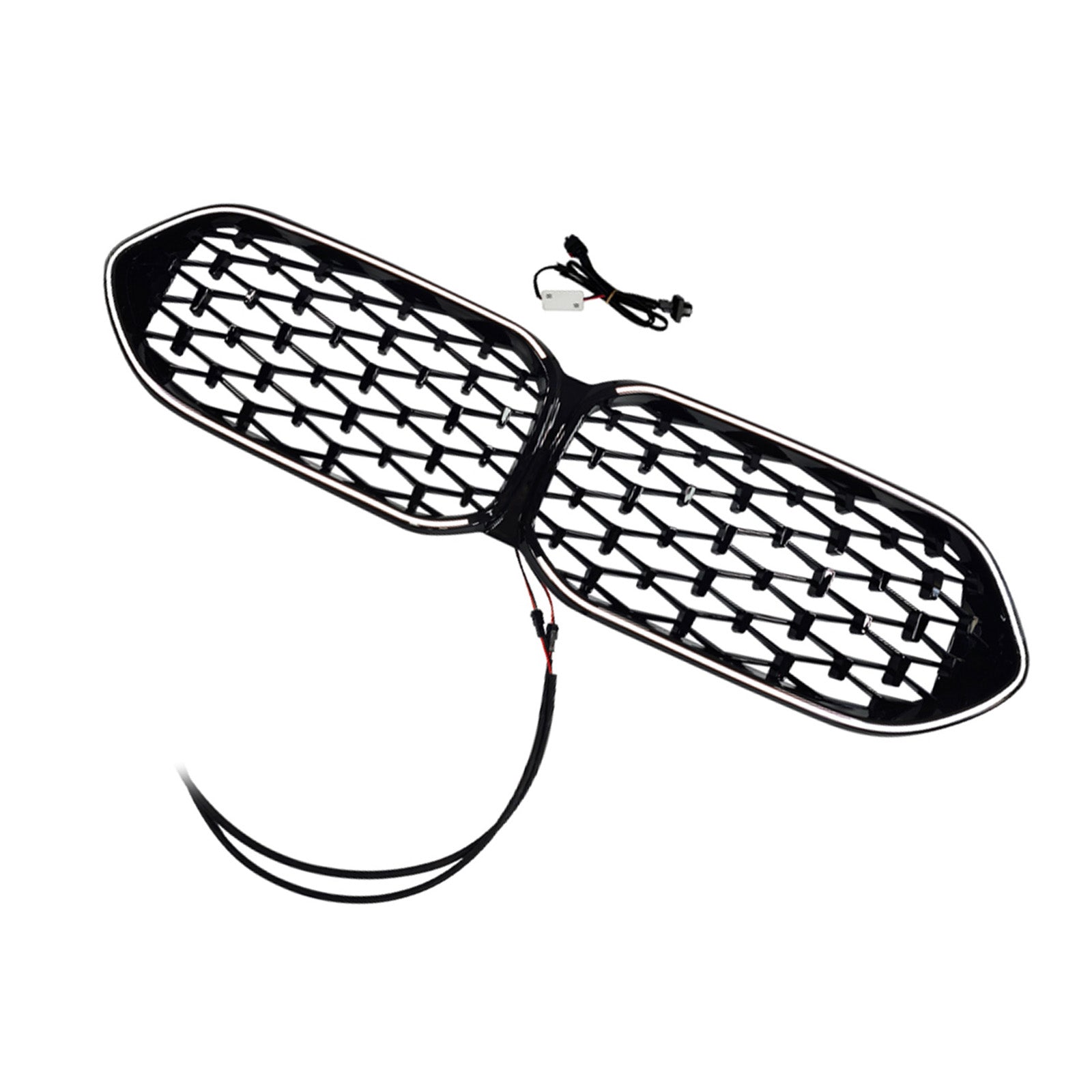 2020-2023 Fit BMW 2 Series F44 Coupe Diamond Gloss Black Front Grille Grill