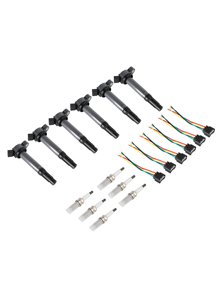 2010-2015 LEXUS RX450H IGNITION COIL 6 Ignition Coils+Connectors+Spark Plug UF487 90919-02251