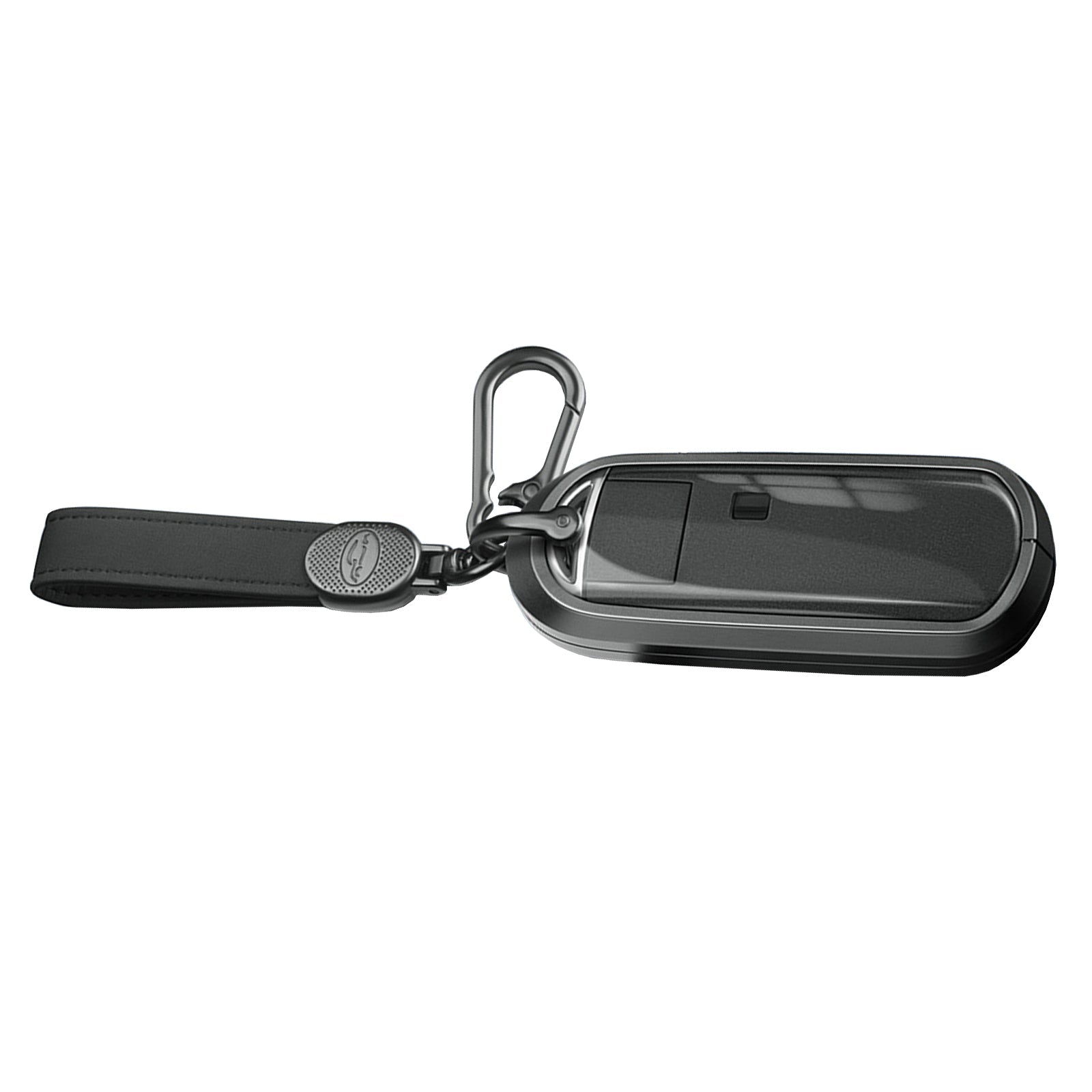 Aluminum Alloy TPU Black Car Key Case Cover With Buckle For Mazda CX-4 CX-5