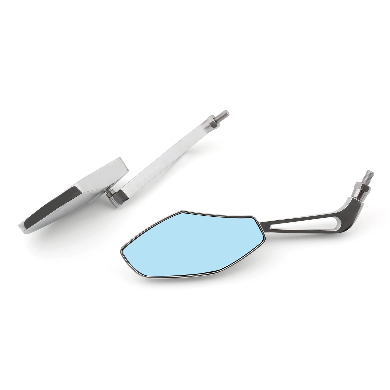 Harley 8mm 10mm Universal Motorcycle Cruiser Side Rear View Mirrors