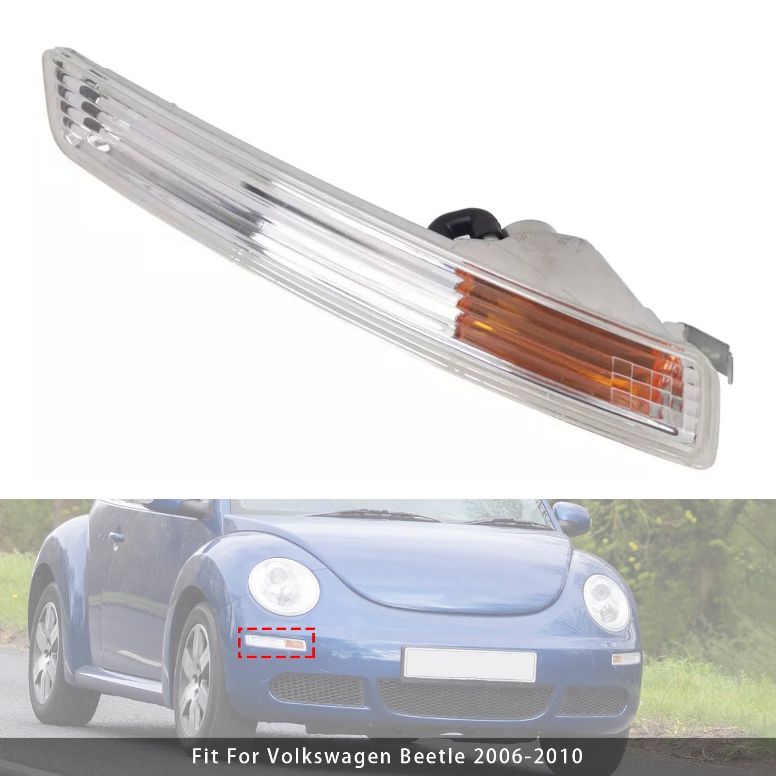 2006-2010 Volkswagen Beetle 1 Pcs Front Bumper Right Turn Signal Light 1C0953042R