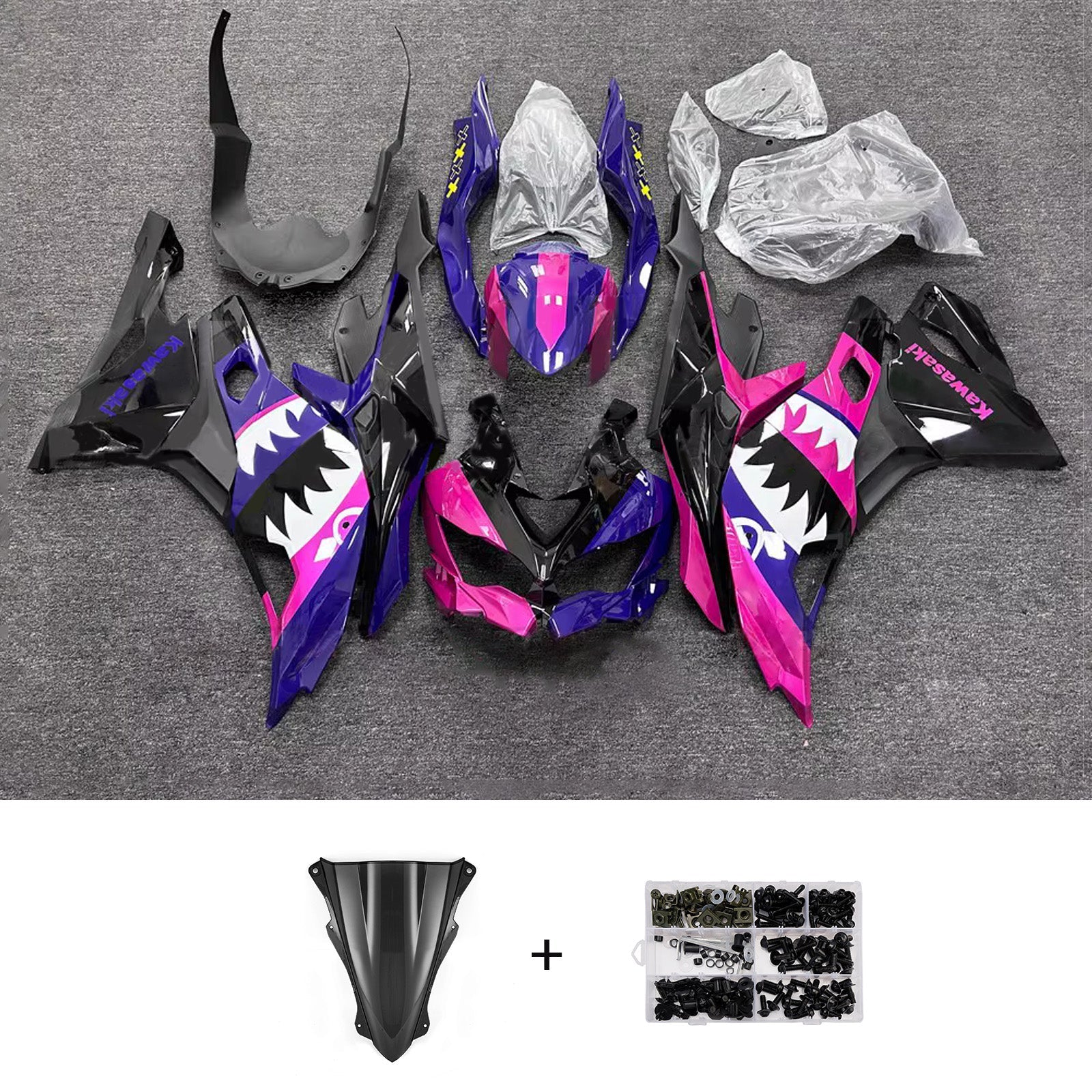 Injection Fairing Kit fit For Kawasaki Ninja ZX-25R ZX-4R ZX-4RR 2019-2025