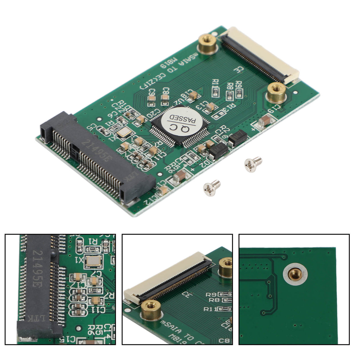 1.8 inch Mini mSATA PCI-E SSD HDD to 40pin ZIF CE Cable Adapter Card