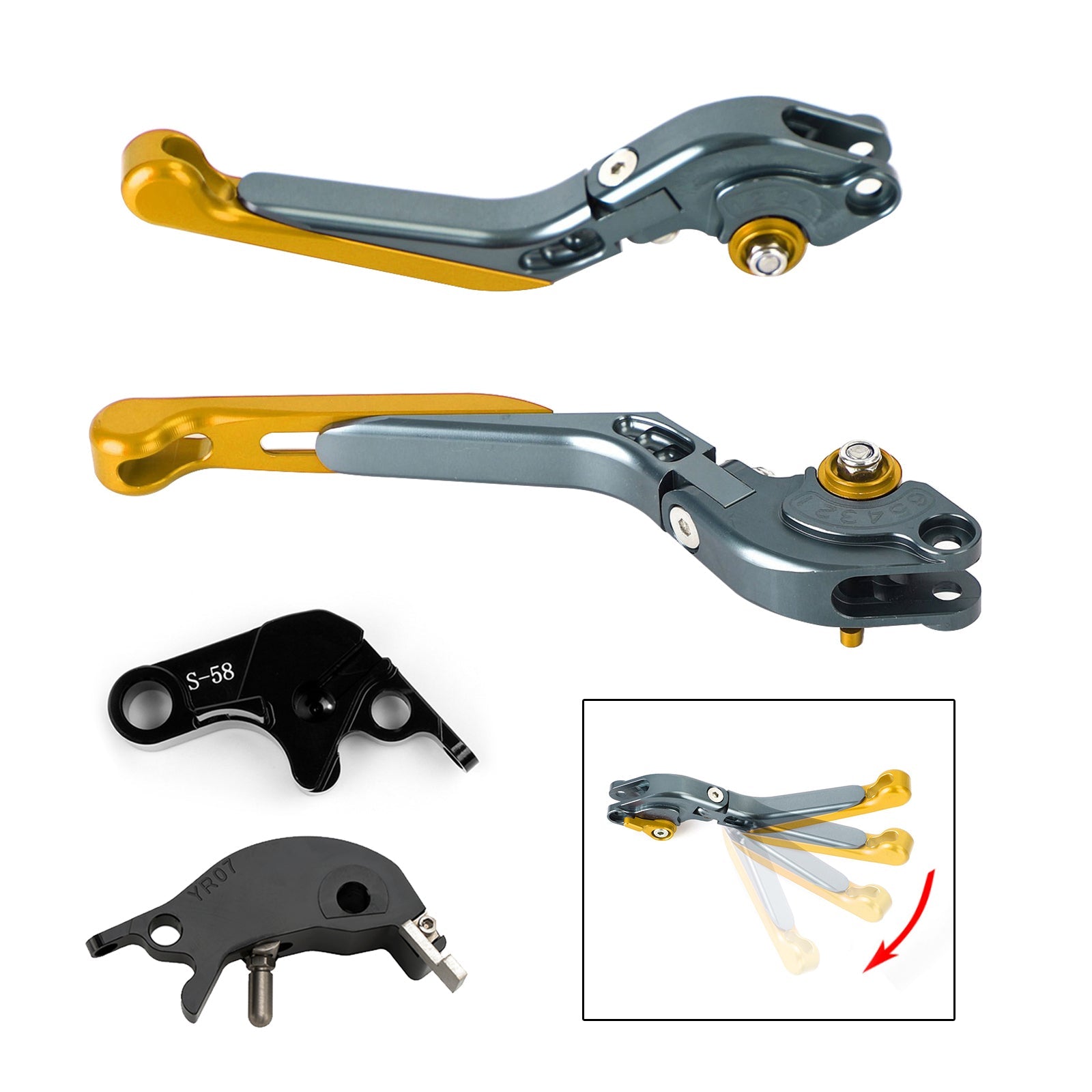 2022-2023 YAMAHA YZF R7 MT-10/SP FZ-10/SP Adjustable Clutch Brake Lever