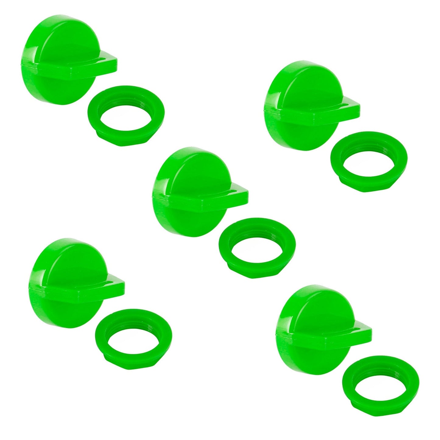 5PCS Green Ignition Key Cover w/Nut For Polaris RZR XP 570 800 900 1000 5433534 Generic